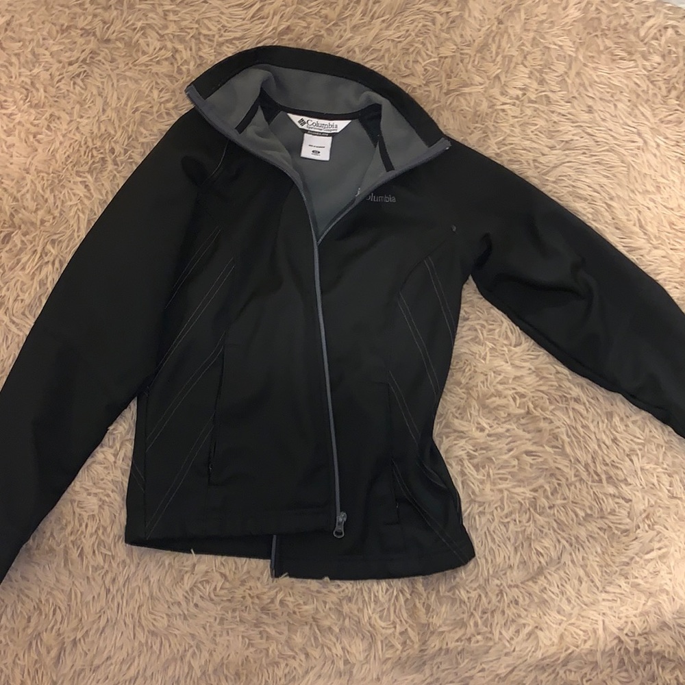 Black Columbia Soft Shell Jacket